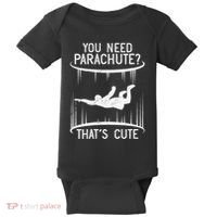 Funny indoor skydiving VNeck Baby Bodysuit thumb 0