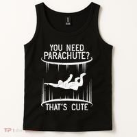 Funny indoor skydiving VNeck Tank Top thumb 2