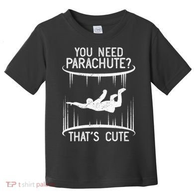 Funny indoor skydiving VNeck Toddler T-Shirt