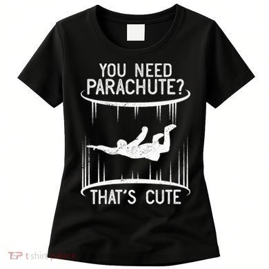 Funny indoor skydiving VNeck Women's T-Shirt