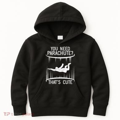 Funny indoor skydiving VNeck Kids Hoodie