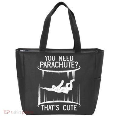 Funny indoor skydiving VNeck Tote Bag