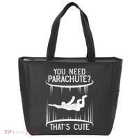 Funny indoor skydiving VNeck Tote Bag thumb 0