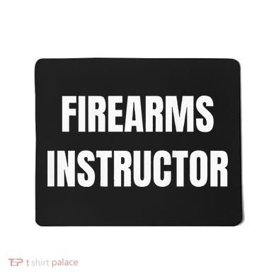 Firearms Instructor Shooting Range Gun Safety Officer Mousepad