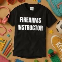 Firearms Instructor Shooting Range Gun Safety Officer Kids T-Shirt thumb 3