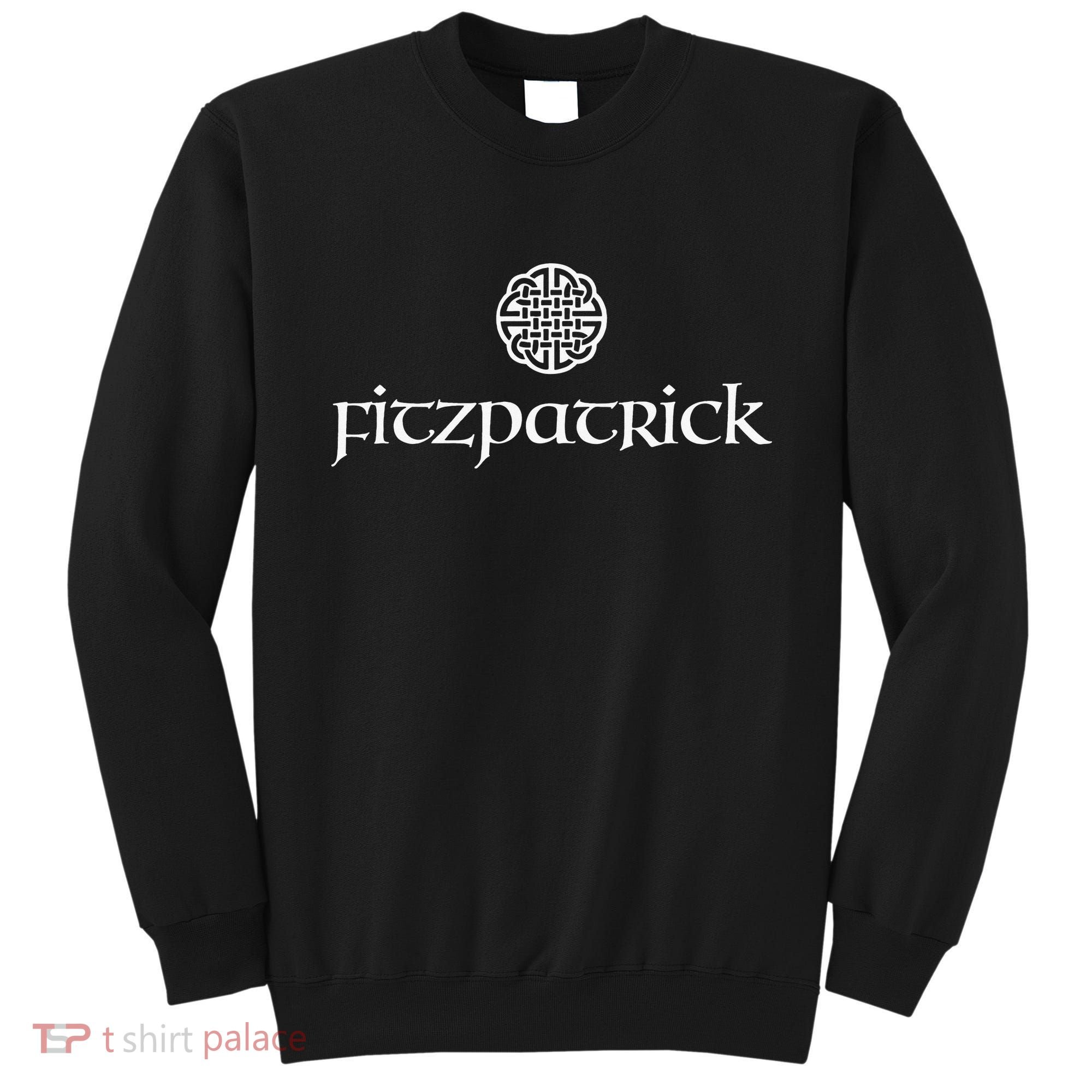 Fitzpatrick Irish Surname Dara Knot Strength Monogram Sweatshirt