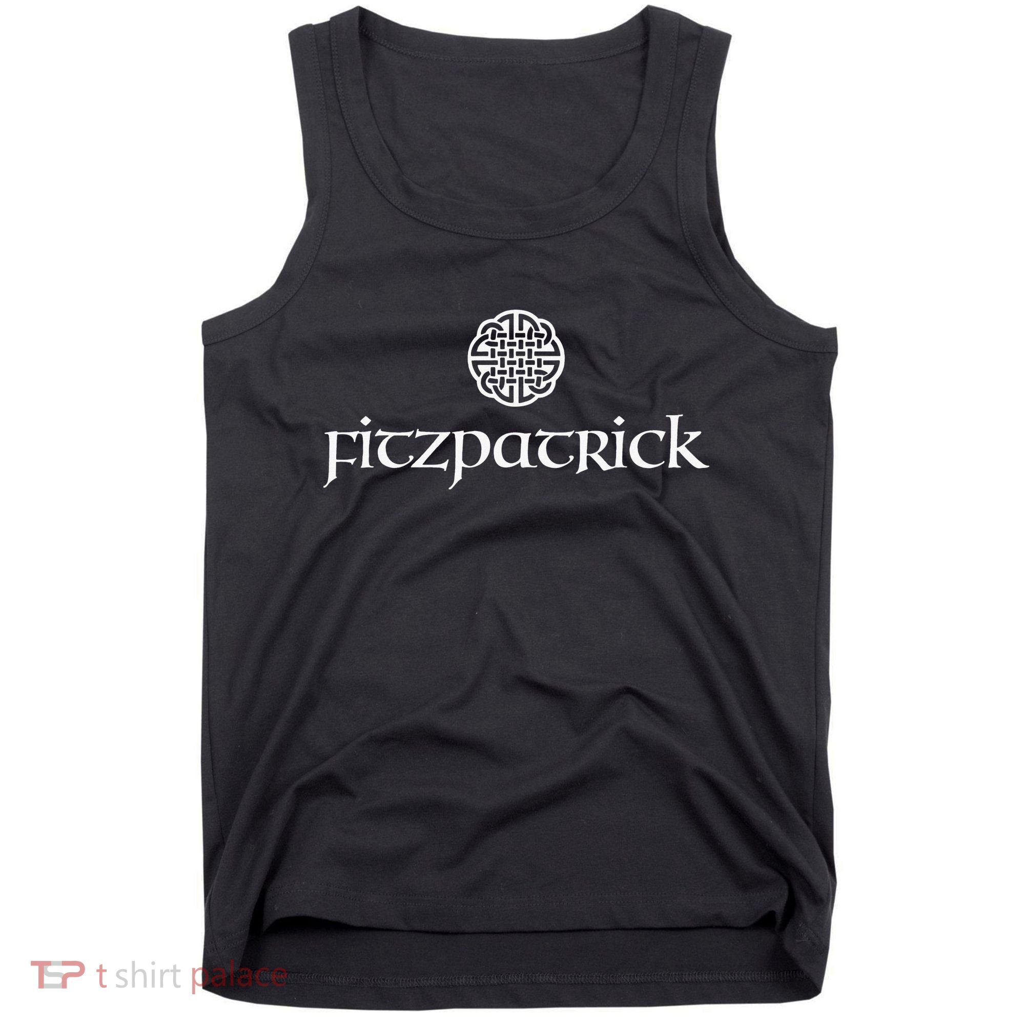 Fitzpatrick Irish Surname Dara Knot Strength Monogram Tank Top