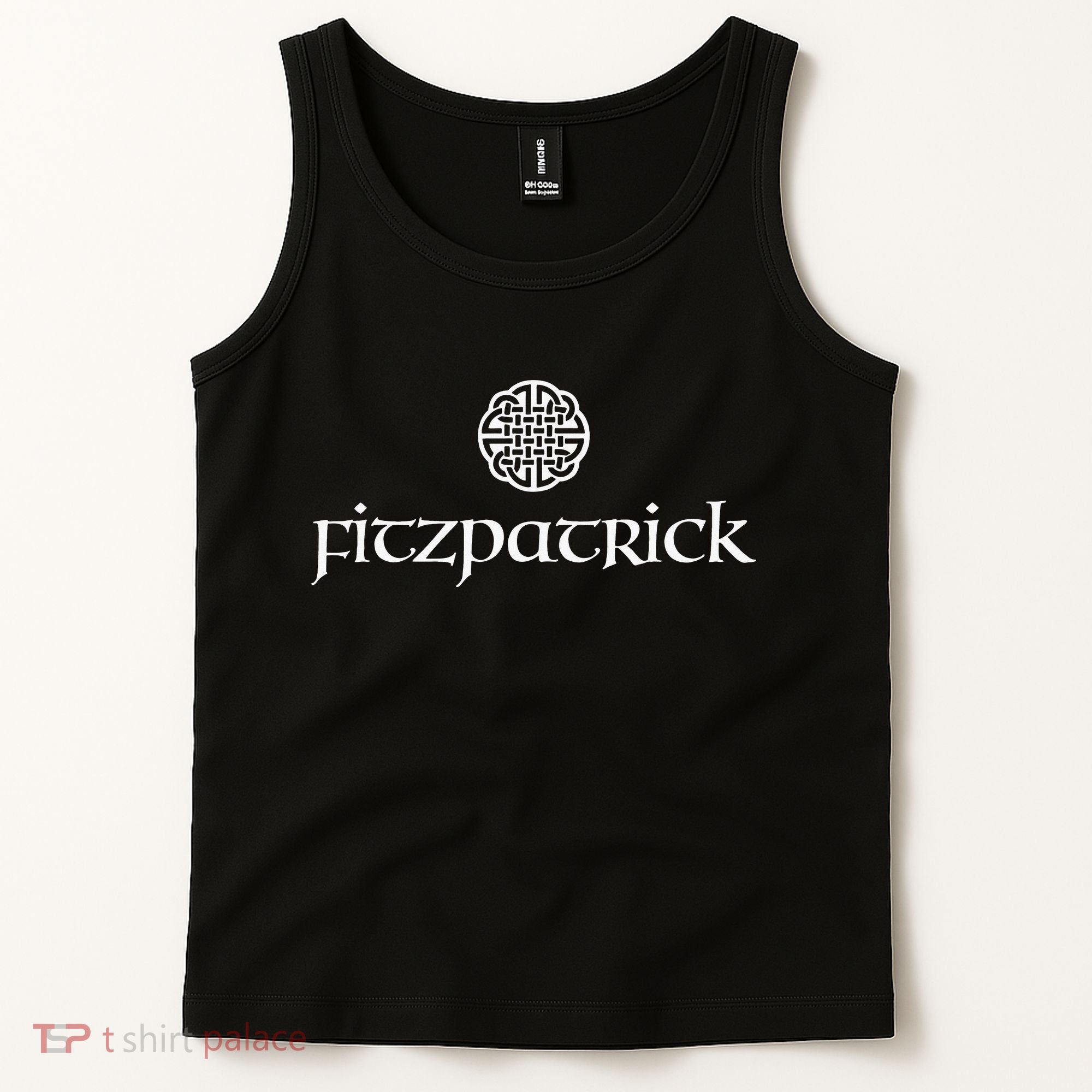 Fitzpatrick Irish Surname Dara Knot Strength Monogram Tank Top