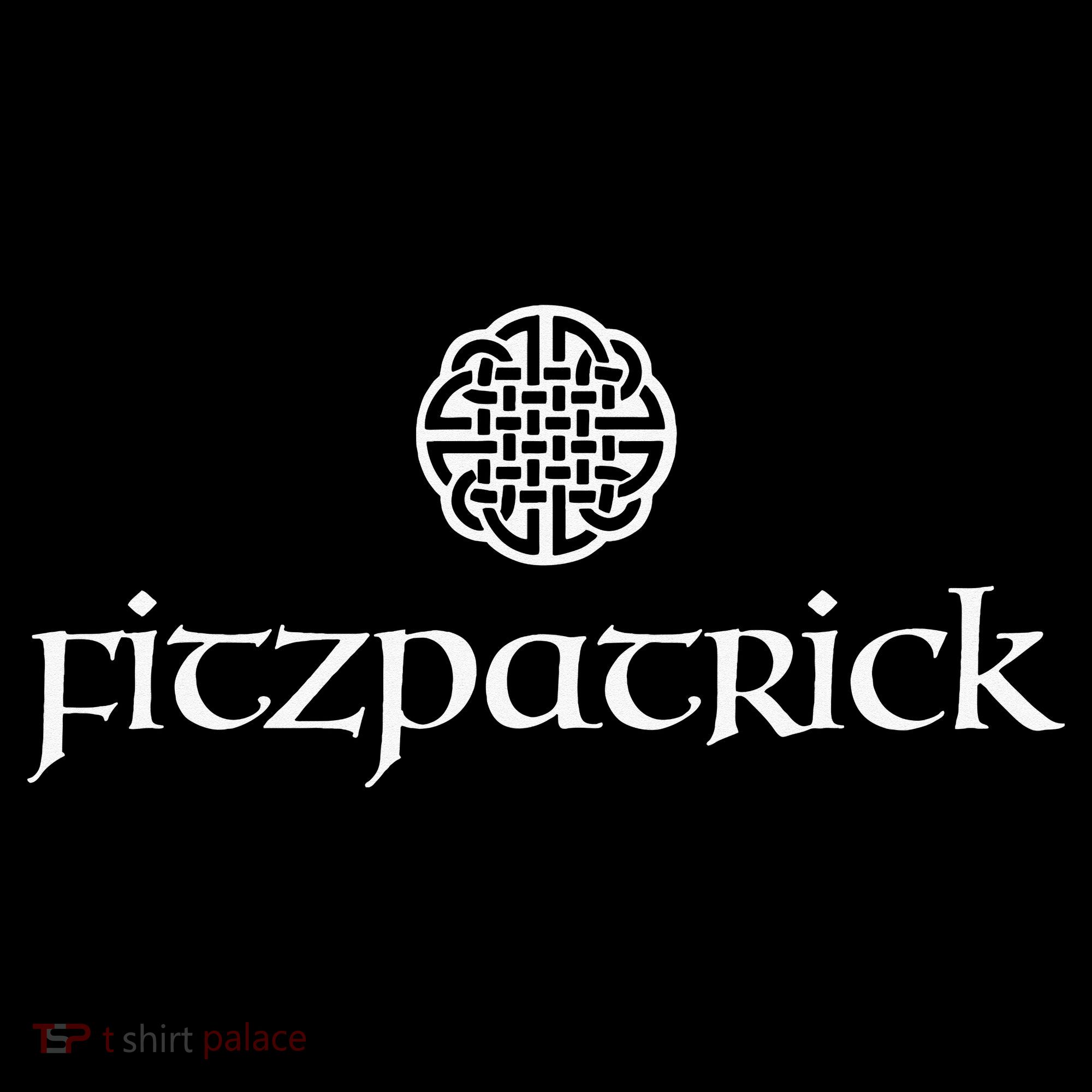 Fitzpatrick Irish Surname Dara Knot Strength Monogram Kids Long Sleeve Shirt