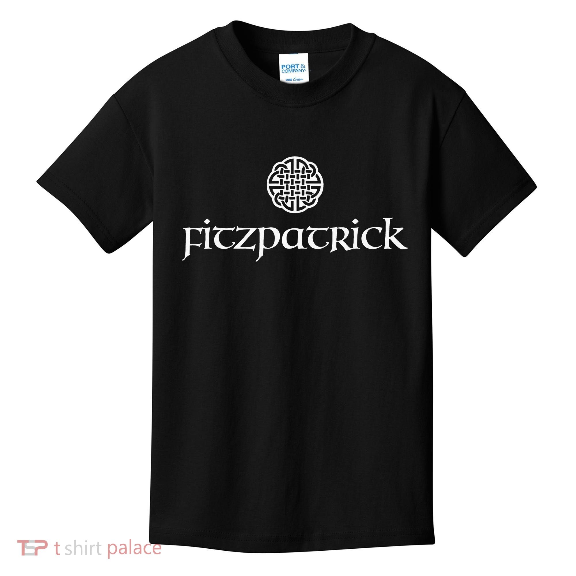 Fitzpatrick Irish Surname Dara Knot Strength Monogram Kids T-Shirt