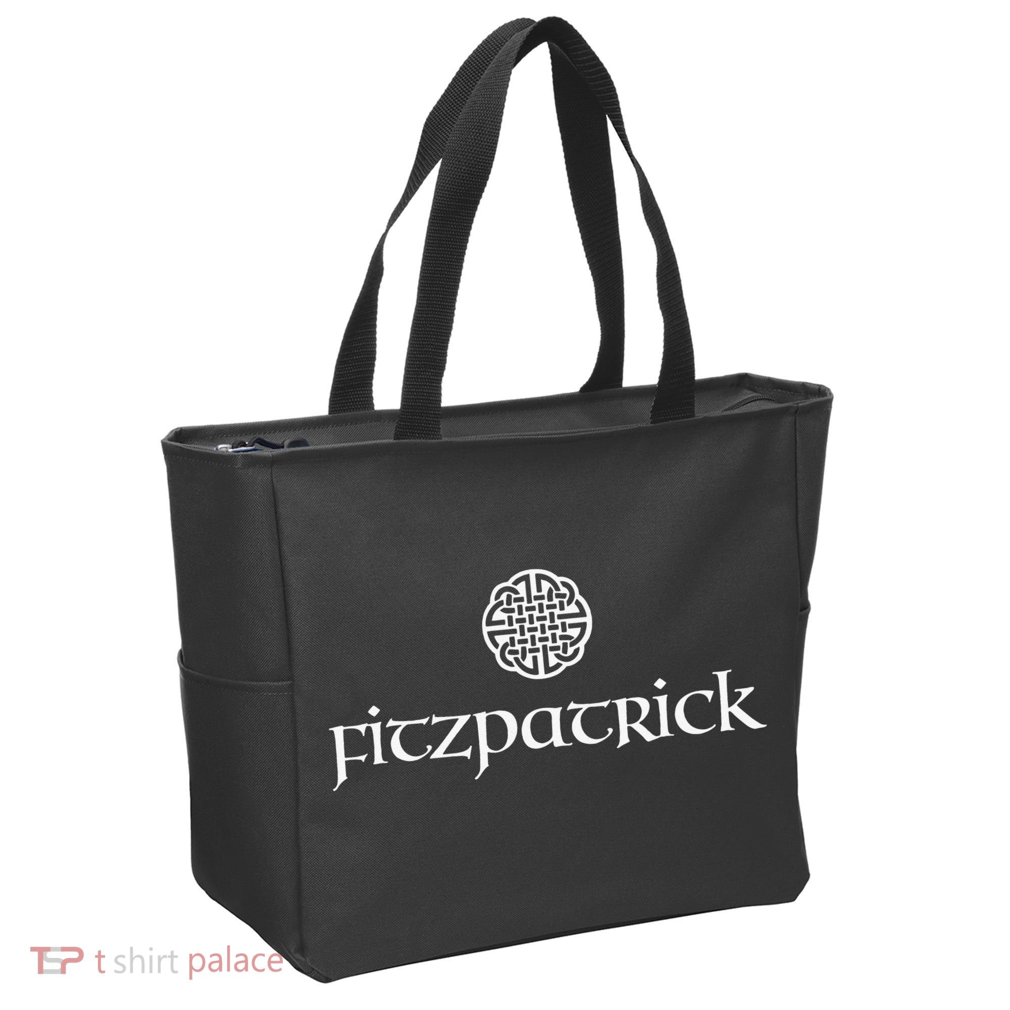 Fitzpatrick Irish Surname Dara Knot Strength Monogram Tote Bag