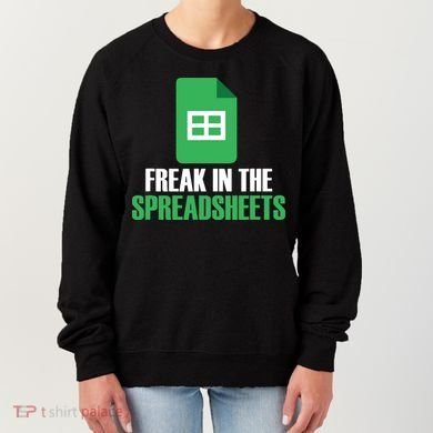 Freak In Spreadsheets Excel Accountant Accounting Women's Sweatshirt