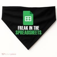 Freak In Spreadsheets Excel Accountant Accounting USA-Made Doggie Bandana thumb 0