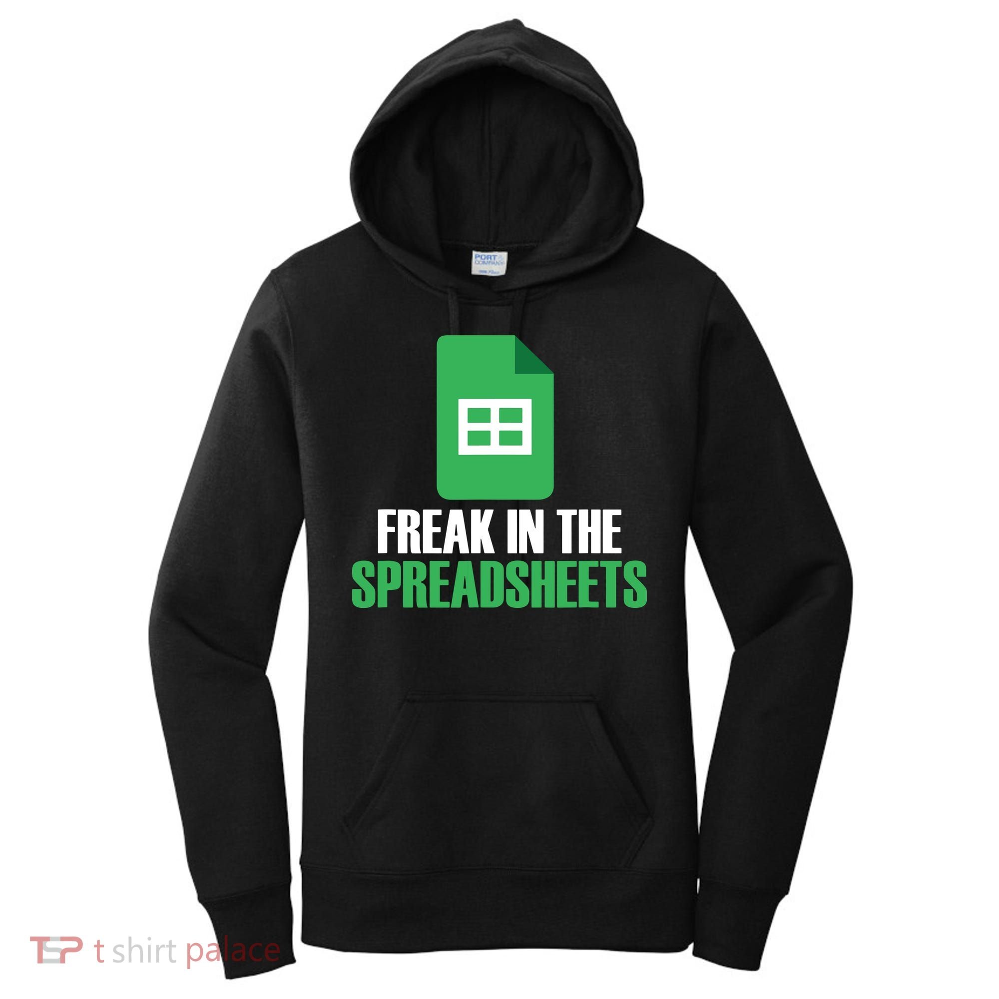 Freak In Spreadsheets Excel Accountant Accounting Women's Hoodie