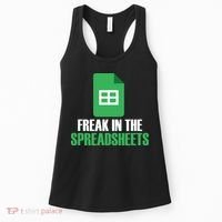 Freak In Spreadsheets Excel Accountant Accounting Women's Tank Top thumb 0