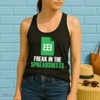 Freak In Spreadsheets Excel Accountant Accounting Women's Tank Top thumb 2