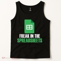 Freak In Spreadsheets Excel Accountant Accounting Tank Top thumb 2