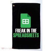 Freak In Spreadsheets Excel Accountant Accounting Golf Towel thumb 0