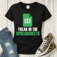 Freak In Spreadsheets Excel Accountant Accounting Women's T-Shirt thumb 3