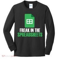 Freak In Spreadsheets Excel Accountant Accounting Kids Long Sleeve Shirt thumb 0