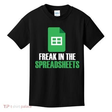 Freak In Spreadsheets Excel Accountant Accounting Kids T-Shirt