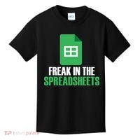 Freak In Spreadsheets Excel Accountant Accounting Kids T-Shirt thumb 0