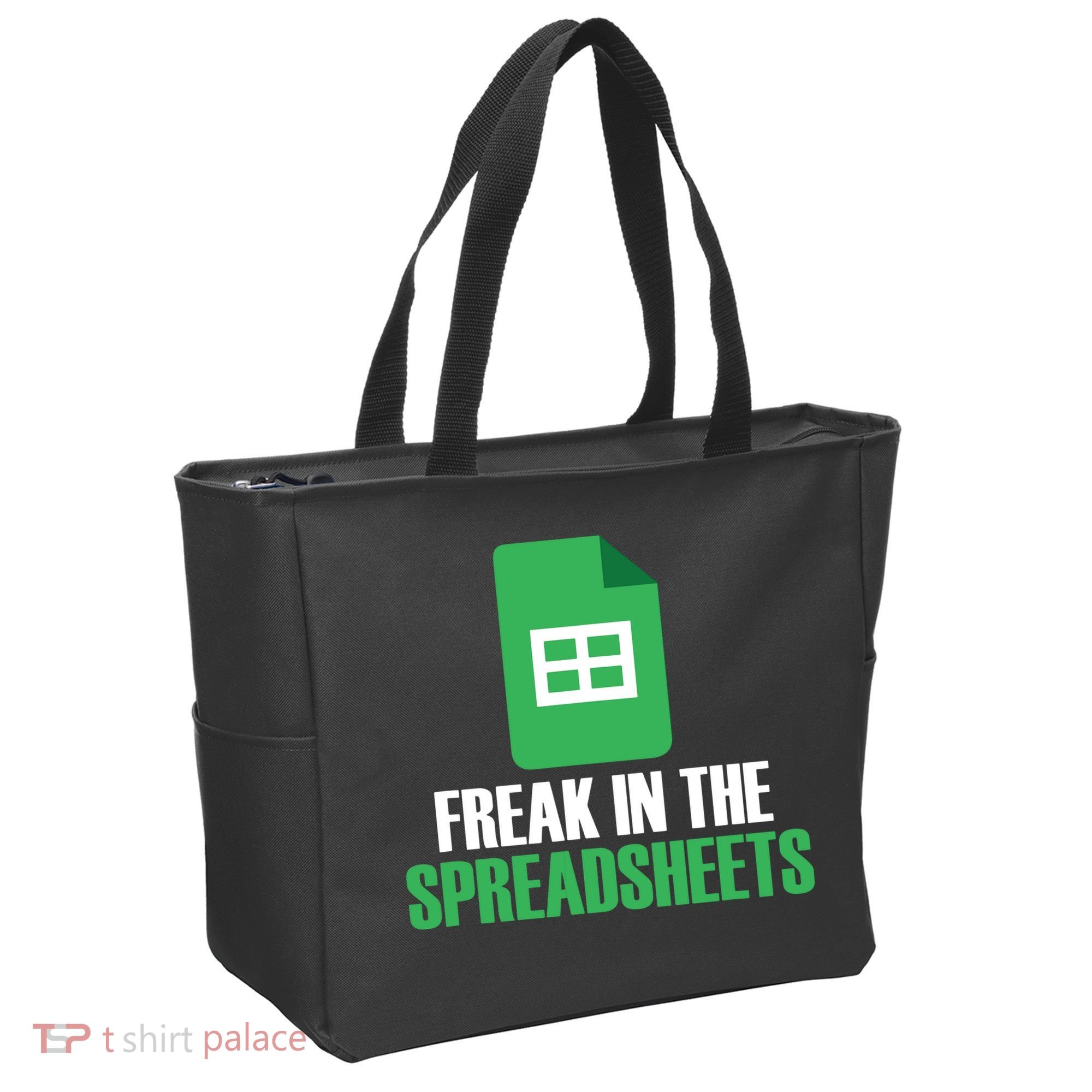 Freak In Spreadsheets Excel Accountant Accounting Tote Bag