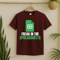 Freak In Spreadsheets Excel Accountant Accounting T-Shirt thumb 2