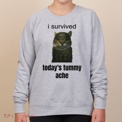 Funny I Survived TodayS Tummy Ache Women's Sweatshirt