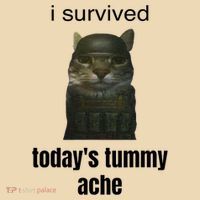 Funny I Survived TodayS Tummy Ache Tote Bag thumb 4