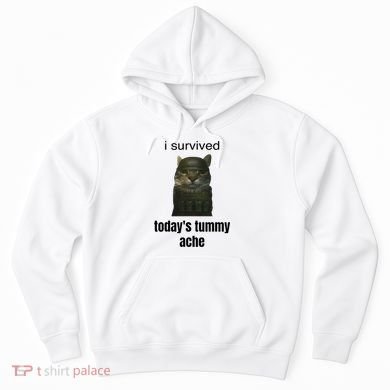 Funny I Survived TodayS Tummy Ache Hoodie