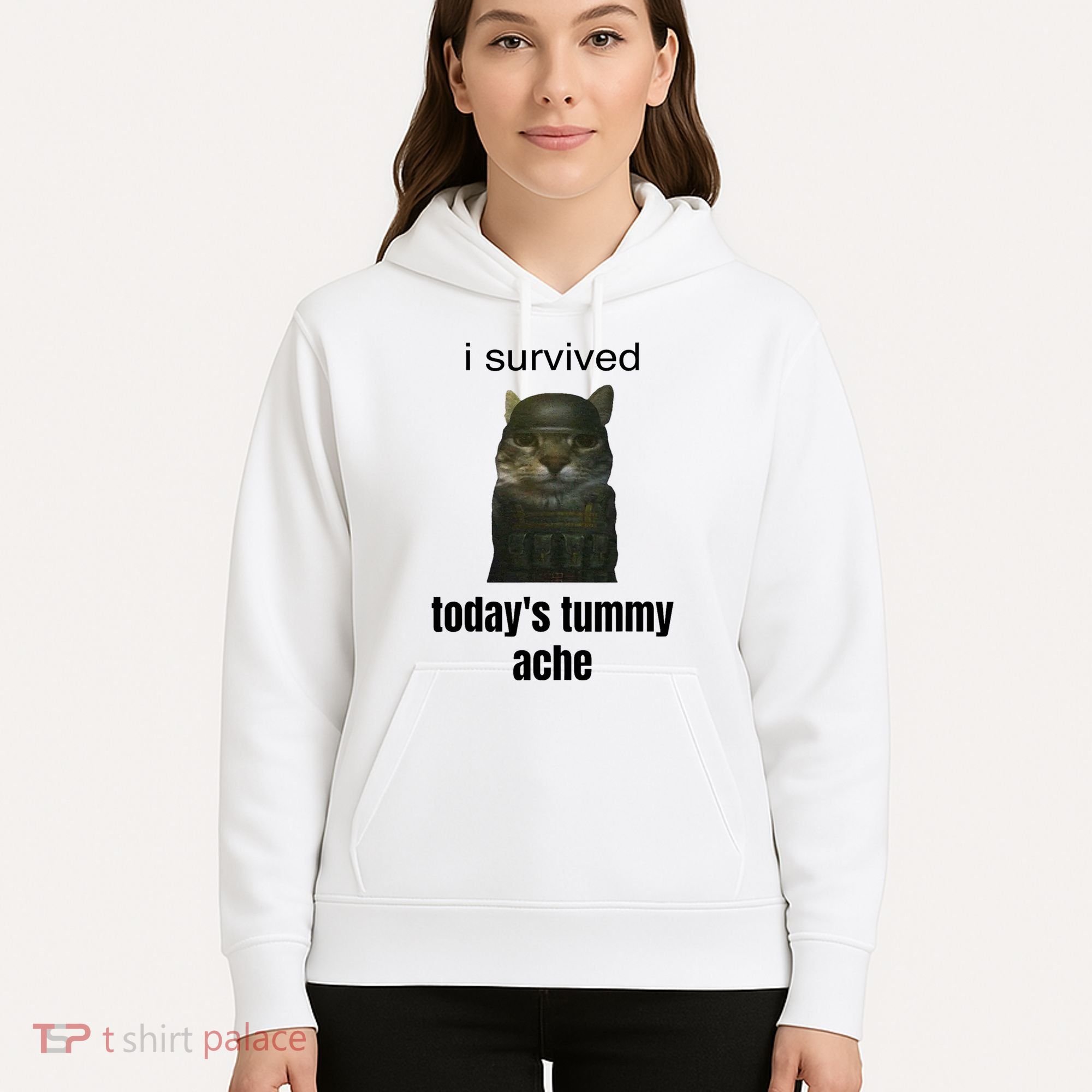 Funny I Survived TodayS Tummy Ache Hoodie