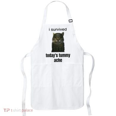 Funny I Survived TodayS Tummy Ache Apron