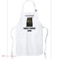 Funny I Survived TodayS Tummy Ache Apron thumb 0