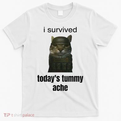 Funny I Survived TodayS Tummy Ache T-Shirt