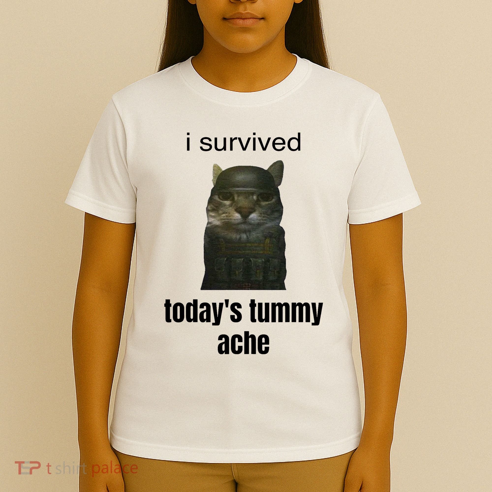 Funny I Survived TodayS Tummy Ache T-Shirt