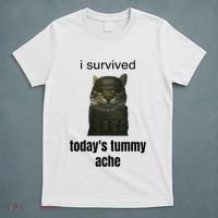 Funny I Survived TodayS Tummy Ache T-Shirt thumb 5