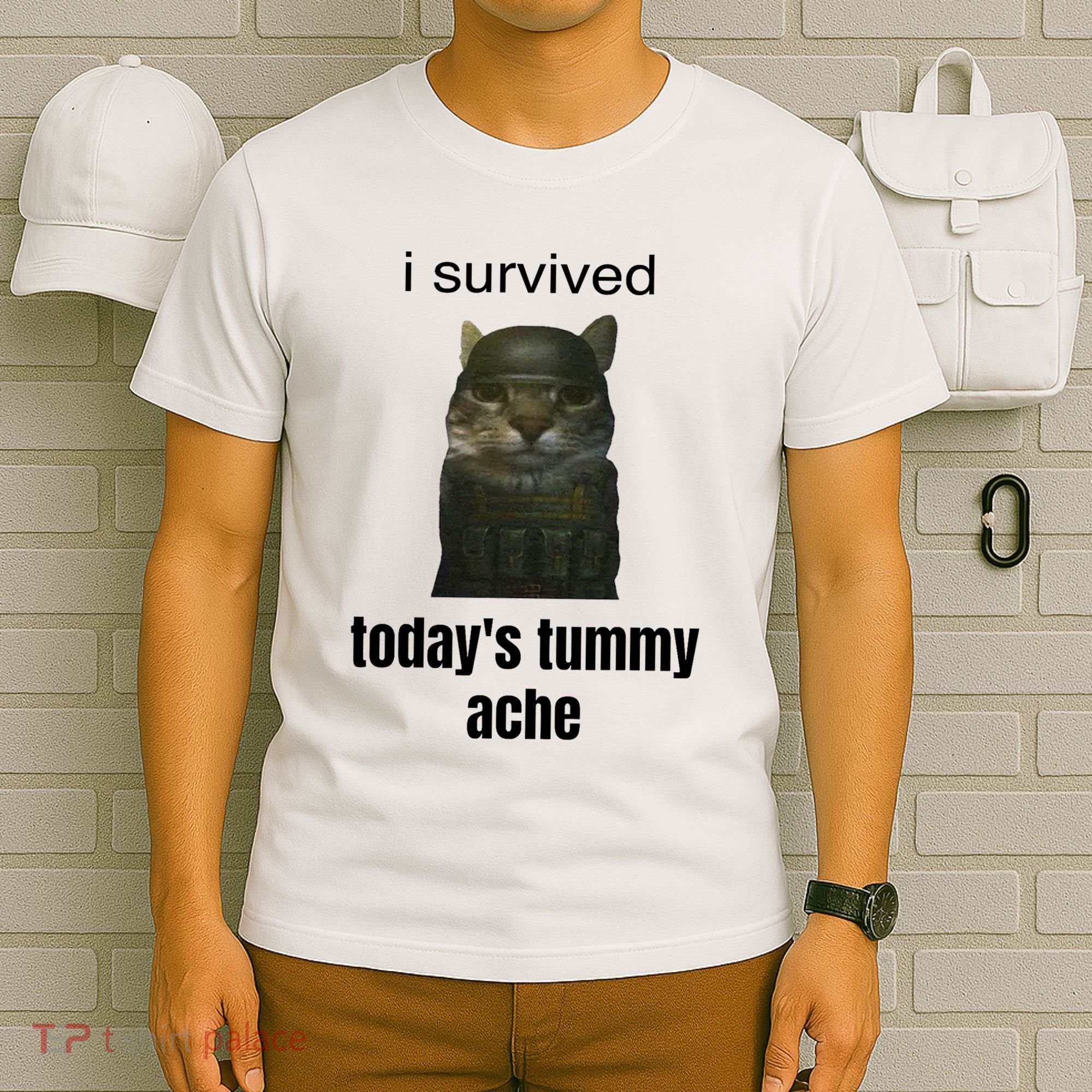 Funny I Survived TodayS Tummy Ache T-Shirt