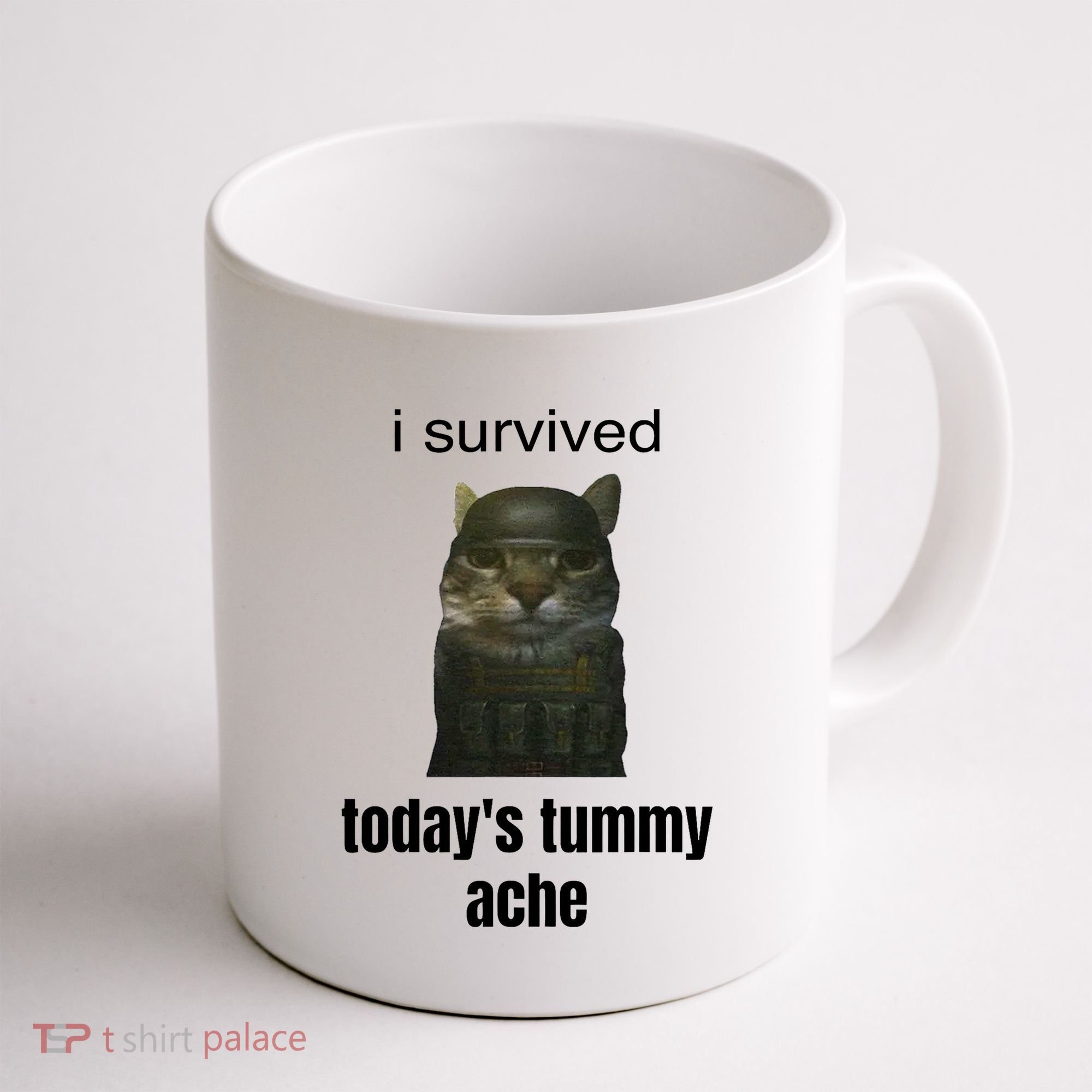 Funny I Survived TodayS Tummy Ache Coffee Mug