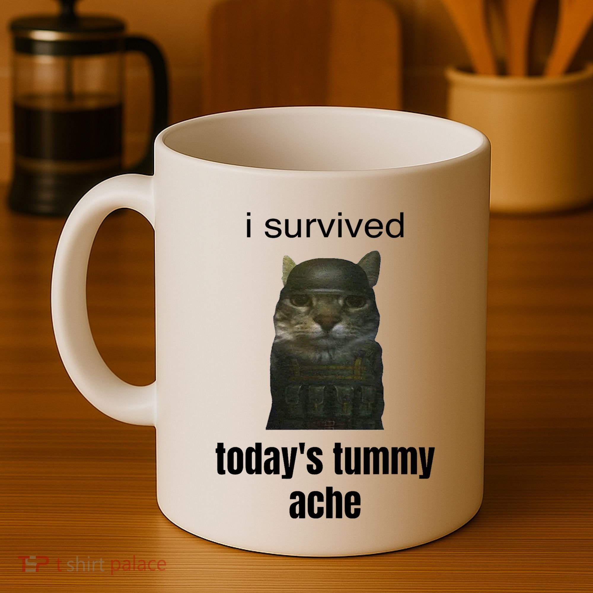 Funny I Survived TodayS Tummy Ache Coffee Mug