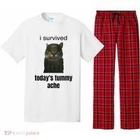 Funny I Survived TodayS Tummy Ache Pajama Set thumb 0