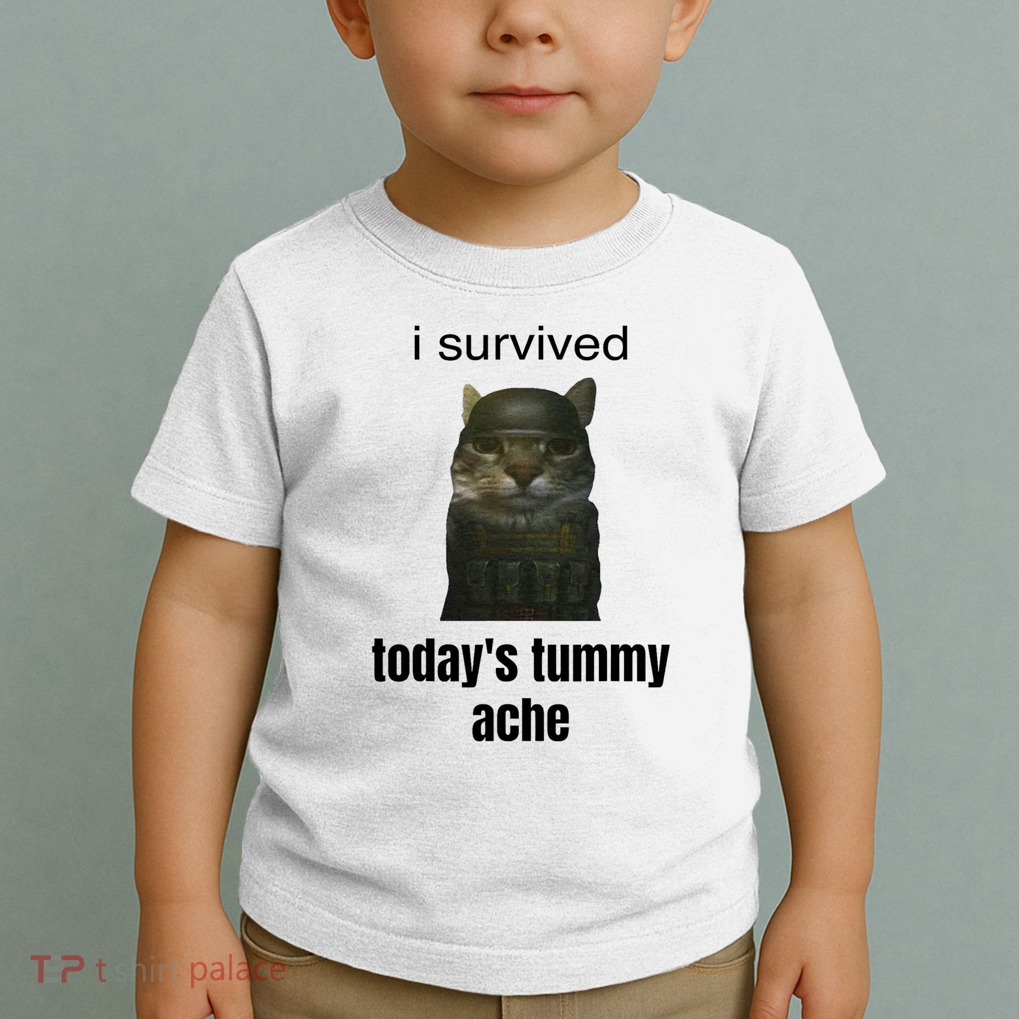Funny I Survived TodayS Tummy Ache Toddler T-Shirt