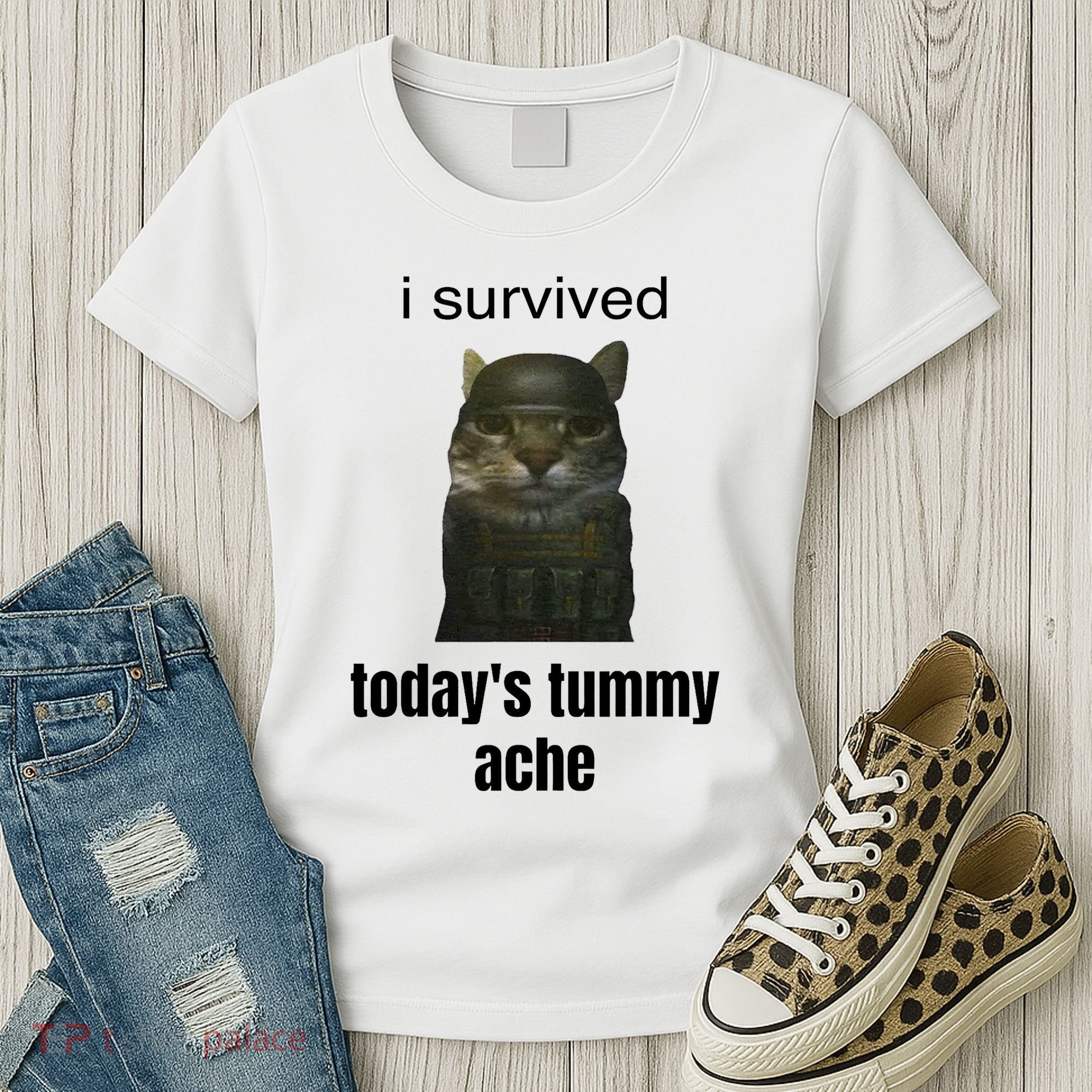 Funny I Survived TodayS Tummy Ache Women's T-Shirt