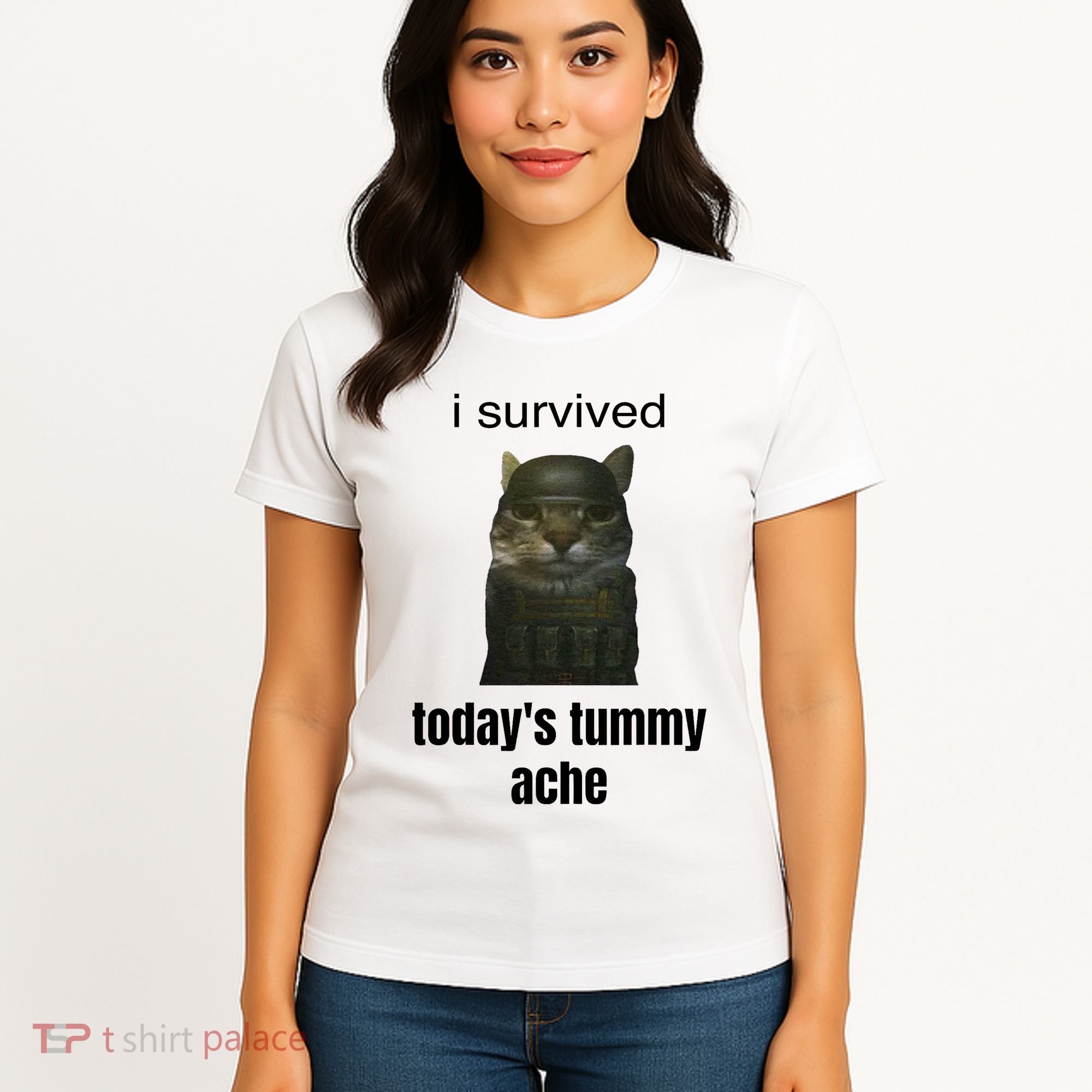 Funny I Survived TodayS Tummy Ache Women's T-Shirt