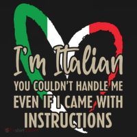 Funny Italian Sayings Im Italian Baby Bodysuit thumb 2