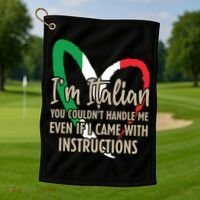 Funny Italian Sayings Im Italian Golf Towel thumb 1