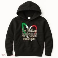 Funny Italian Sayings Im Italian Kids Hoodie thumb 0