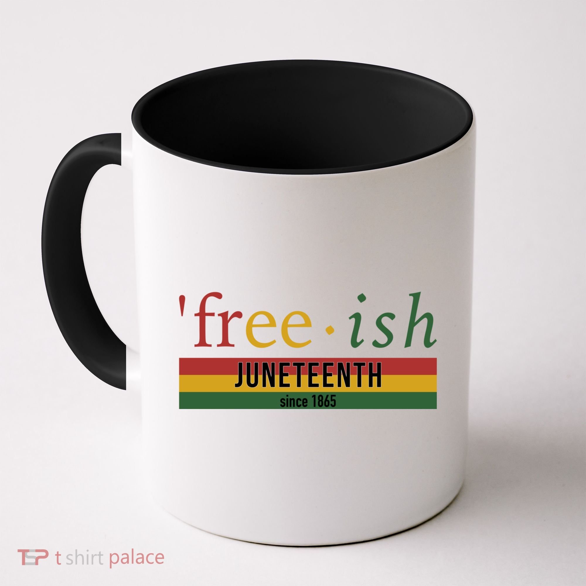 Free Ish Since 1865 With Pan African Flag For Juneteenth Coffee Mug