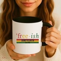 Free Ish Since 1865 With Pan African Flag For Juneteenth Coffee Mug thumb 3