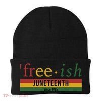 Free Ish Since 1865 With Pan African Flag For Juneteenth Beanie thumb 0